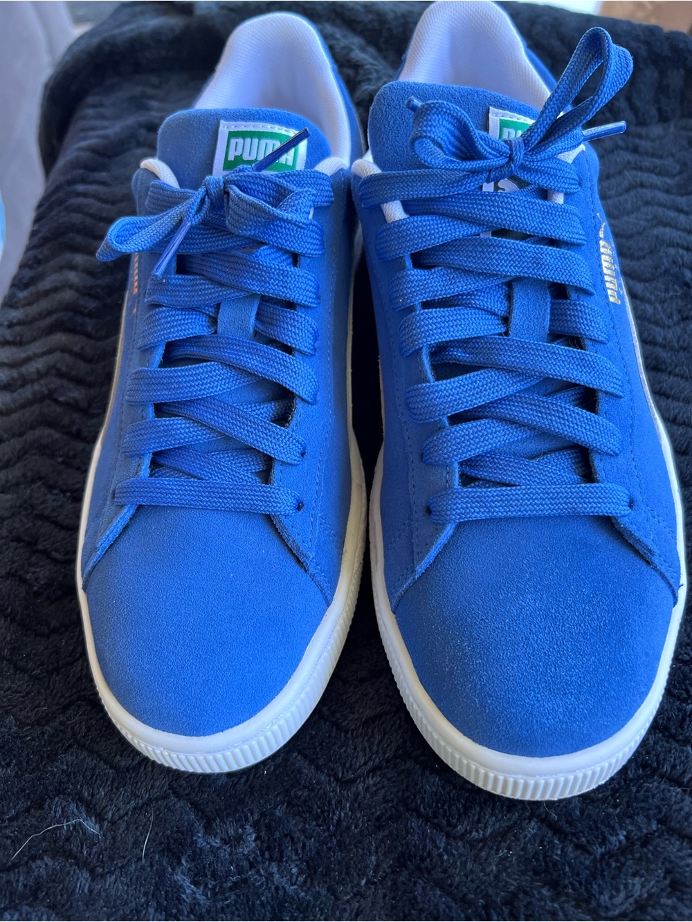 Puma Olympian Blue Suede Classic Sneakers Mens Size 9 - Picture 6 of 10